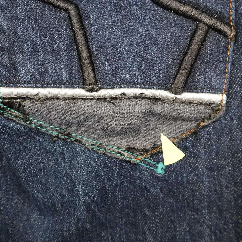 Sean John Jeans Youth 12 24x26 Boys Blue Denim Long Pants Dark Wash Baggy